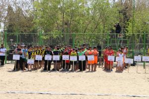 برگزاري مراسم افتتاحيه مسابقات هندبال ساحلی نکوداشت اصفهان